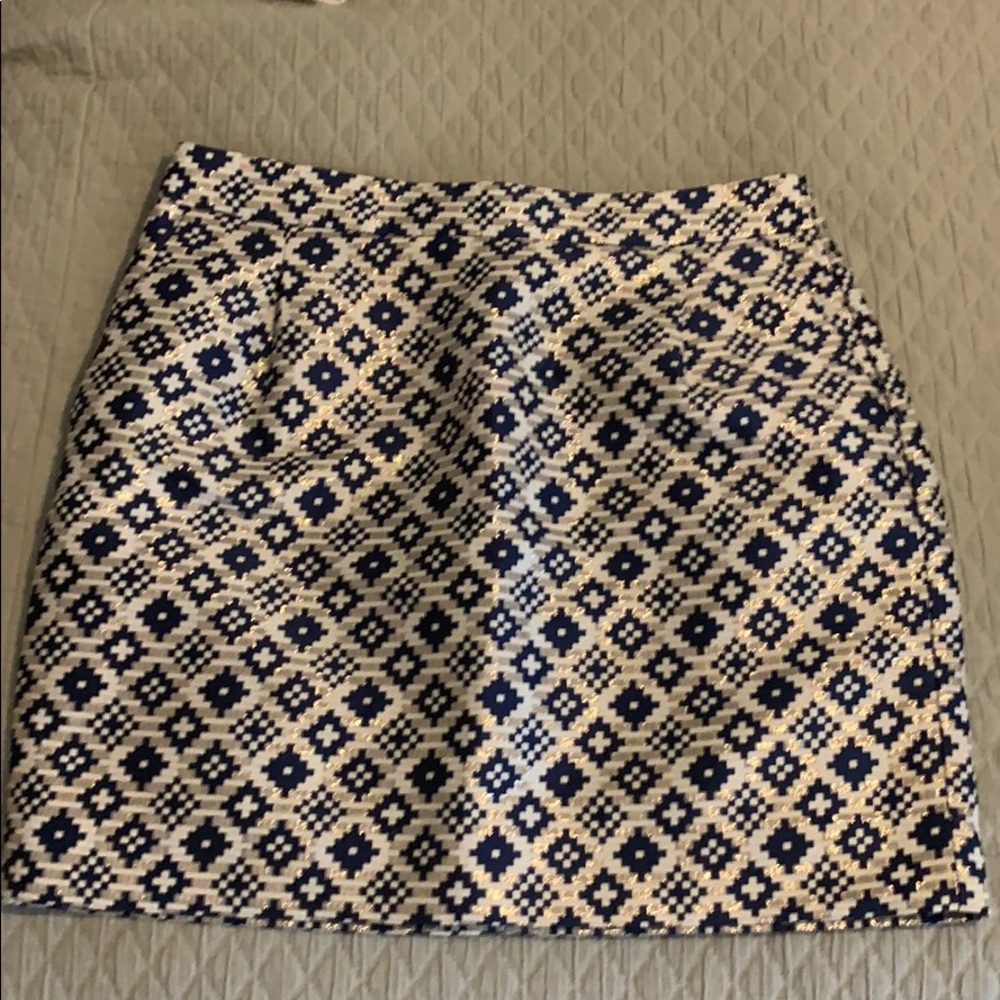 J. Crew Patterned Mini Skirt - NWOT